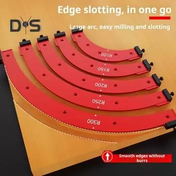 1/5 шт. Набор шаблонов радиуса для круглого угла по дереву, высокоточные, простые в использовании шаблоны для фрезерного станка, инструменты для снятия фаски с помощью триммера A