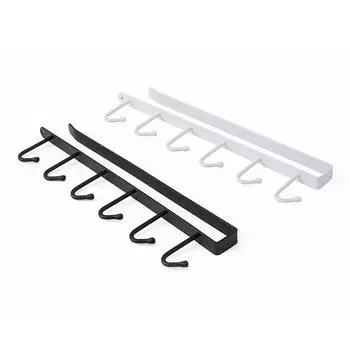 1-5 шт. не оставляющий следов крючок без гвоздей шесть рядов крючков для гардероба организуйте полку 1pcs
