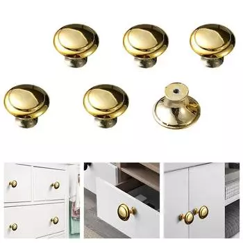 1/5 шт. одно отверстие круглая кнопка для шкафа своими руками круглая ручка-грибок ручки для ящика шкафа 1pc