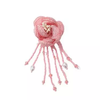 1-5 шт. Розовый цветок хрустальная бусина кисточка ручной работы шитье одежда DIY шитье аксессуары для серег