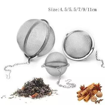 1-5 шт. Сферическое ситечко для заваривания чая из нержавеющей стали, ситечко для специй, сетка для заваривания чая, фильтры для кухни