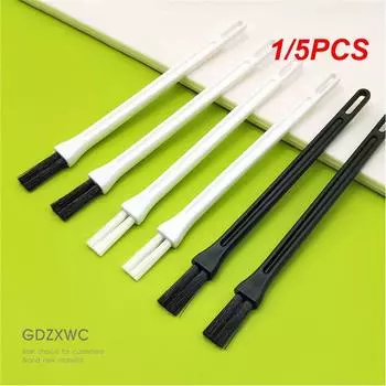 1/5 шт. Щетка для чистки, прочный и долговечный материал, белый, 3 г, мини-маленькая щетка, маленькая щетка, чистая и гигиеничная, без выпадения волос, черная