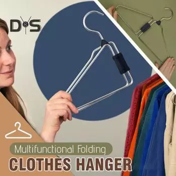 1/5 шт. складные вешалки для одежды нержавеющие прочные несущие широкое применение складные вешалки для путешествий стеллажи для хранения 1pc