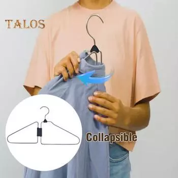 1/5 шт. складные вешалки для одежды нержавеющие прочные несущие широкое применение складные вешалки для путешествий стеллажи для хранения 1pc