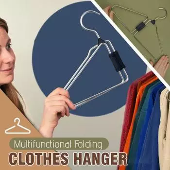 1/5 шт. складные вешалки для одежды нержавеющие прочные несущие широкое применение складные вешалки для путешествий стеллажи для хранения 1pc