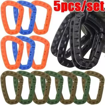 1/5 шт., тактический рюкзак с пряжкой, быстрый тактический карабин, пластиковый крючок D-образной формы, москетон, EDC снаряжение для активного отдыха, аксессуары для кемпинга