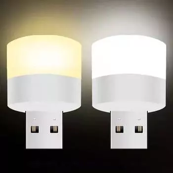 1-5 шт. USB-лампа для зарядки компьютера и мобильного устройства, маленькие книжные лампы, мини-лампа с подсветкой, ночник для чтения в спальне