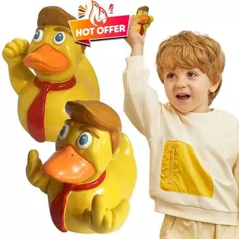 1-5 шт. Утиный палец на среднем пальце, утка Трампа, забавные украшения для автомобиля, милая утка на среднем пальце с ушной повязкой, декор в виде утки Дональда Трампа 1pcs