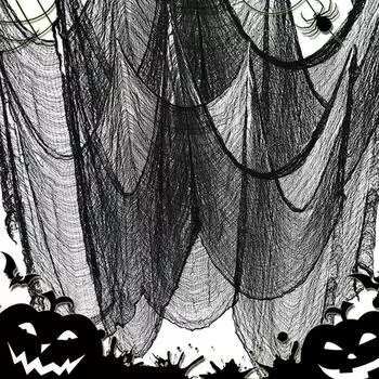 1/5 шт. ужасов Хэллоуин вечеринка украшения дома с привидениями дверной проем на открытом воздухе украшения черная жуткая ткань страшная марля готический реквизит