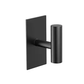 1/5 шт. Вешалки для полотенец, крючки для хранения, высокая несущая способность, простая установка, самоклеящиеся 1pc чёрный