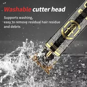 1-5 шт. в упаковке винтажная электрическая беспроводная машинка для стрижки волос T9 профессиональная машинка для стрижки волос триммер для мужчин машинка для стрижки бритва зажигалка для бороды