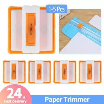 1-5 шт. запасной нож для резки бумаги, металлическое лезвие, скользящее с автоматическим предохранителем для фотографий купонов