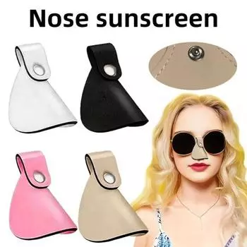 1/5 шт. Защита от солнца для носа для мужчин и женщин, для спорта на открытом воздухе, для велоспорта, солнцезащитные очки с защитой от ультрафиолета, солнцезащитный крем для защиты носа, солнцезащитный щиток 1pc чёрный