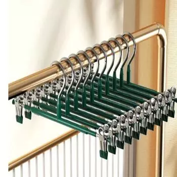 1/5 шт. зажим для вешалки из нержавеющей стали для брюк, зажим для гардероба, противоскользящая прищепка для брюк, вешалка для юбки 1PCS белый