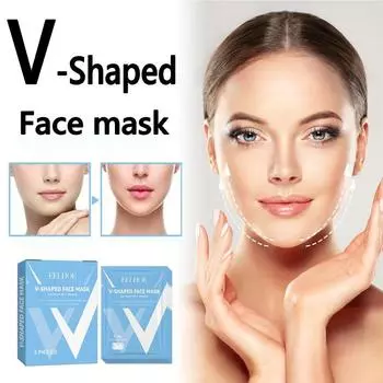 1/5 шт. женская 4D V-образная висячая маска для ушей, маска для лица, подбородка, для похудения, устраняющая отеки, лифтинг-маска 1PCS