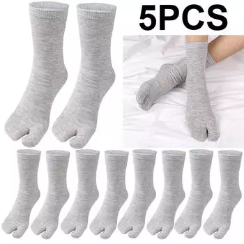 1-5 шт. женские/мужские унисекс сандалии шлепанцы с разрезом два носка японские кимоно носки с двумя пальцами дезодорирующие дышащие длинные носки