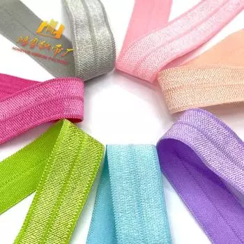 1,5 см глянцевая нейлоновая резинка для волос и аксессуаров для одежды White - Glossy Regular