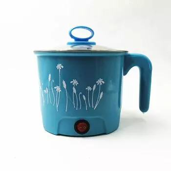 1.5L 220V Многофункциональная электрическая мини-лапша-рисоварка из нержавеющей стали для путешествий и дома с вилкой ЕС/Австралии/Великобритании/США белый