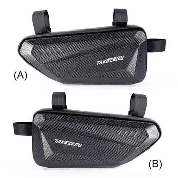 1.5L Mountain Bike Hanging Bag Universal Motorcycle Frame Hard Shell Side Bags Waterproof Large Capacity for MTB Road Bicycle A