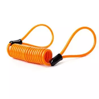 1.5m Bike Spring Cable Lock Anti Theft Rope Alarm Disc Lock For Motorcycle/Bike Scooter Security Reminder Protection Accessories
