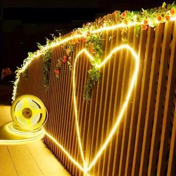 1-5M светодиодная COB-лента с сенсорным диммером, гибкая диодная лента, линейная лампа для внутреннего освещения, комната, сделай сам, подсветка зеркала для телевизора, настенный декор 1m белый