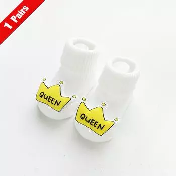 1/5Pairs Newborn Cotton Socks Anti Slip Baby Boy Socks Cartoon Infant Floor Socks For Girls Spring Autumn Baby Accessories 0-2Y 0-6Month(XS)
