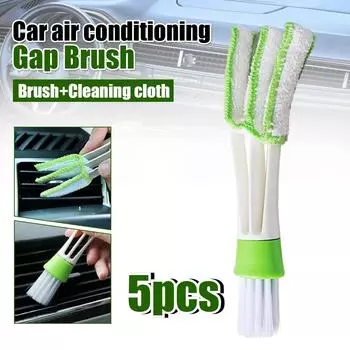 1/5pcs Car Dust Removal Brush Cleaning Brush Car Air Conditioning Vent Details Dust Removal Louvers Car Cleaning Accessories 1PCS