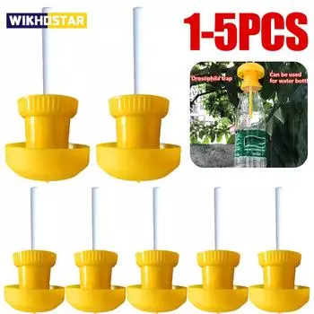 1-5Pcs Fruit Plastic Drosophila Catcher Pest Insect Control Fly Trap Killer Cover For Home Farm Orchard