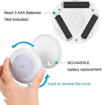 1-5pcs Long life human body sensing wardrobe light intelligent corridor small night light suitable for home use 1 PCS