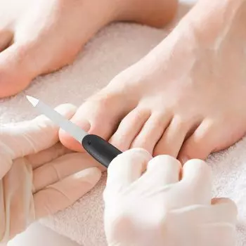 1/5Pcs Metal Double-Sided Nail File Scrub Manicure Sharpening Nail Nail Tool Manicure Pedicure Tool High Quality Nail File