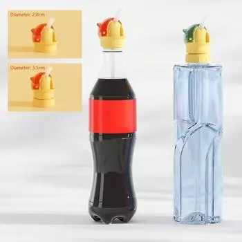 1/5 шт. Крышка для бутылки с водой, многоразовая детская бутылка для напитков, крышка с трубочкой, крышка для бутылочки, крышка для самостоятельного питья с трубочкой