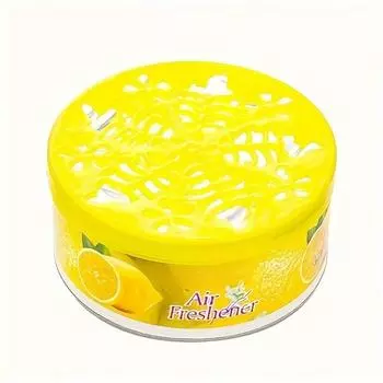 1/5шт ароматический гелевый освежитель воздуха, твердый бытовой ароматизатор, длительное удаление запаха в ванной и спальне, украшение дома, освежитель воздуха для комнаты Lemon жёлтый