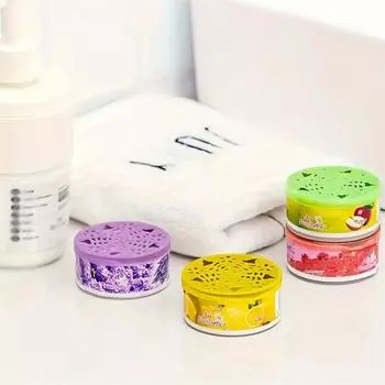 1/5шт ароматический гелевый освежитель воздуха, твердый бытовой ароматизатор, длительное удаление запаха в ванной и спальне, украшение дома, освежитель воздуха для комнаты Lemon жёлтый