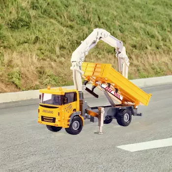 1/60 Кран Грузовик Игрушка Строительные Игрушки Реалистичная Инженерная Модель Машины жёлтый