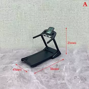 1:60 масштаб кукольный домик беговая дорожка миниатюры мебель кукольный дом беговая дорожка для кукольного дома спортивная сцена украшение