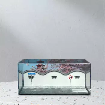 1/64 Car Scene Model Diecast Display Case,Creative,Desktop Decor,Photo Props Scenic