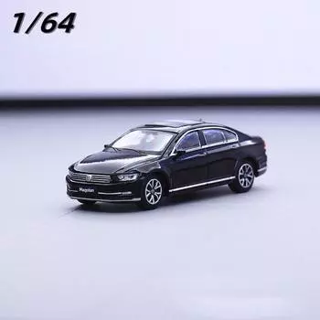 1:64 Черный Magotan Sedan 2016 Модель автомобиля Металлический автомобиль NIP