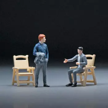1:64 обеденных стульчика для крошечных сидений, фотореквизит, миниатюрная мебель для диорамы сцен своими руками