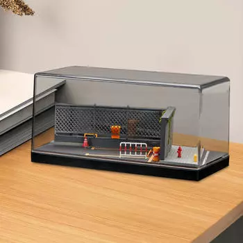 1/64 Diorama Car Display Case,Diecast Garage Simulation Collection Realistic Ornament Alloy Cars