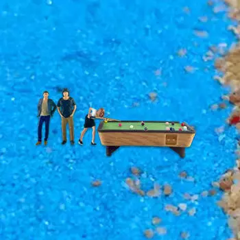 1/64 Фигурка человека Модель Миниатюрный бильярдный набор S Gauge Layout Коллекции Диорамы
