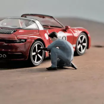 1/64 фигурка крошечных людей, ремонтник, архитектурная модель здания, миниатюрные сцены, микропейзаж