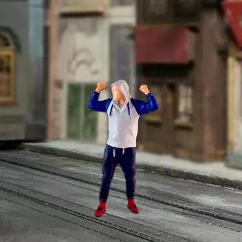 1/64 фигурка мальчика, модель, фигурка из смолы, DIY проекты, микропейзаж, песок, макет стола, украшение