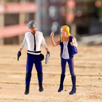 1/64 Фигурка Модель Миниатюра Сцена Коллекции Поезд Железная дорога Макет Украшения Диорама Декорации Рука Men