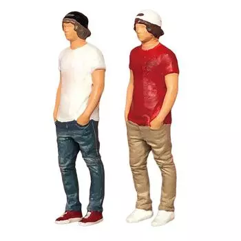 1:64 фигурки людей DIY поделки песочный стол макет украшения стильная мужская фигурка молодой человек фигурка для микропейзажей декор белый