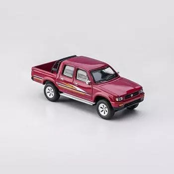 1:64 красный пикап Hilux, модель игрушечного металлического автомобиля BN
