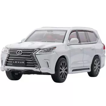 1/64 Lexus LX570 Миниатюрная модель JKM Премиум внедорожник игрушечный автомобиль свободные колеса литой цинковый сплав металл коллекция подарок