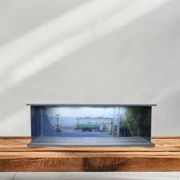 1/64 литой автомобиль витрина гараж защита со светодиодными фонарями для модели игрушечных машин Style C