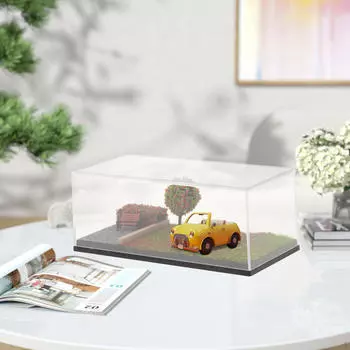1/64 Литой под давлением Витрина для автомобилей Коробка для колес, Реалистичная витрина Сцена парковки для spring scene