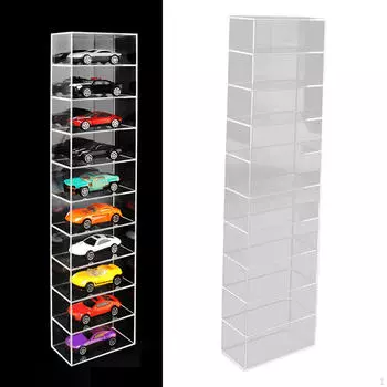 1:64 масштаб акриловая модель автомобиля витрина пылезащитный стенд коллекция органайзер держатель 10 Grids