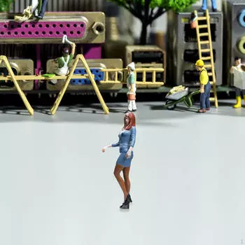 1/64 масштаб миниатюрная фигурка статуэтка хобби декор аксессуары женский костюм модель для DIY